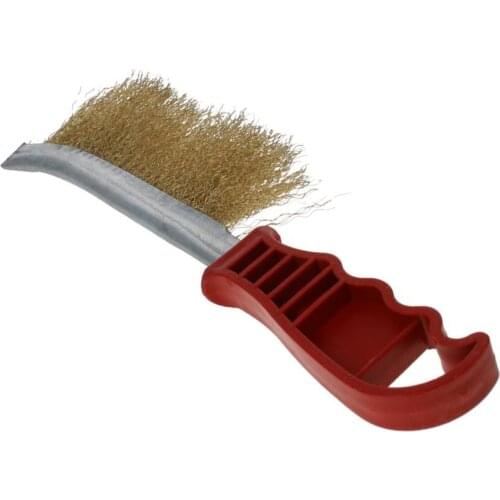 Utoolmart 2/3/6pcs Copper Plated Steel Wire Knife And Brush 235mm x 51mm x 36mm Rust Removal Cleaner Polishing Hand Tools