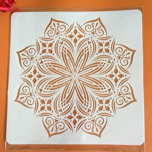 30 * 30cm Large Mandala Geometry DIY Wall Painting Layering Stencils Scrapbook Coloring Embossing Album Decorative Template