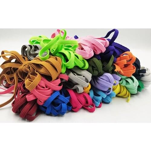 6MM Multicolor 5Yards/Lot High Elastic Bands Polyester Elastic Cord For Sewing Fabric DIY Garment Accessories