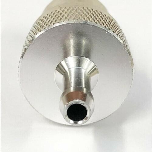 6mm FUEL FILTER ALUMINIUM Accessories IN LINE METAL Parts SILVER UNIVERSAL