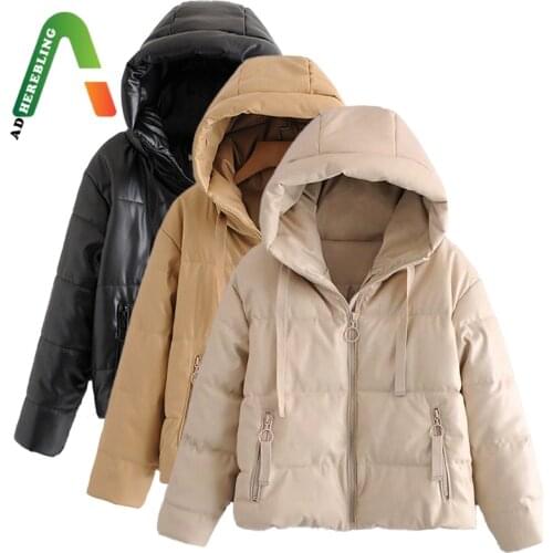 Adherebling Women's Down Jackets With A Hood