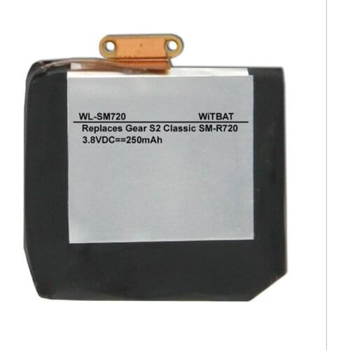 TTVXO for 250 mAh Smartwatch Samsung Gear S2 Classic SM-R720 Battery EB-BR720ABE