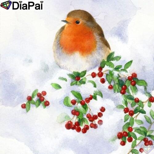 DiaPai Diamond Painting 5D DIY 100% Full Square/Round Drill "Animal bird flower" Diamond Embroidery Cross Stitch 3D Decor A26800
