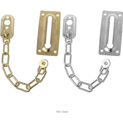 Safety Sliding Chain Door Guard Polished Chrome Hotel Office Security Bolt Locks