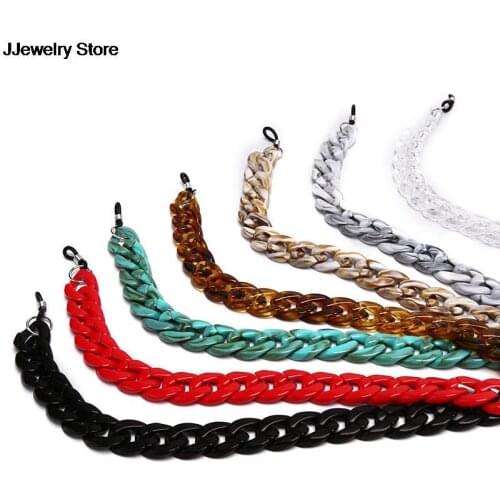 1PC Sunglasses Chain Lanyard Glasses Chain Acrylic Reading Glasses Hanging Neck Chain Eyeglasses Strap Summer