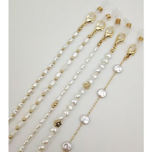 2021 new pearl Beads mask chain Holder glasses chain handmade mask chain straps for glasses accessories