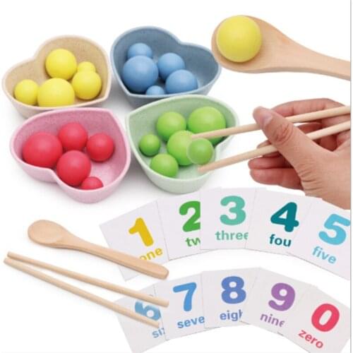 Children Math Toys Kids Early Educational Toys Clip Beads Multi-functional learning Toy For Children Montessori