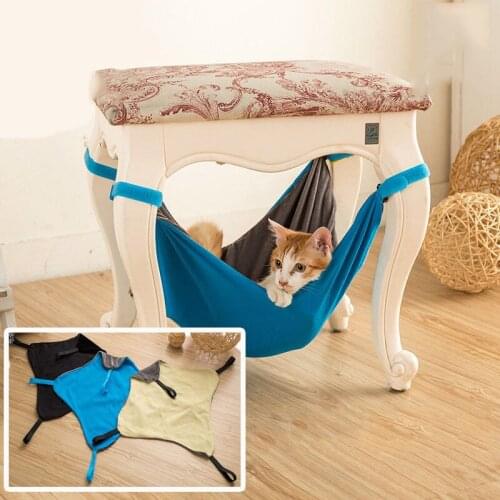Pet Clever Under the Chair Hammock For Cattery Pet Cage Bed Cover Cushion Rest Cat House For Small Puppy Cat kitten house