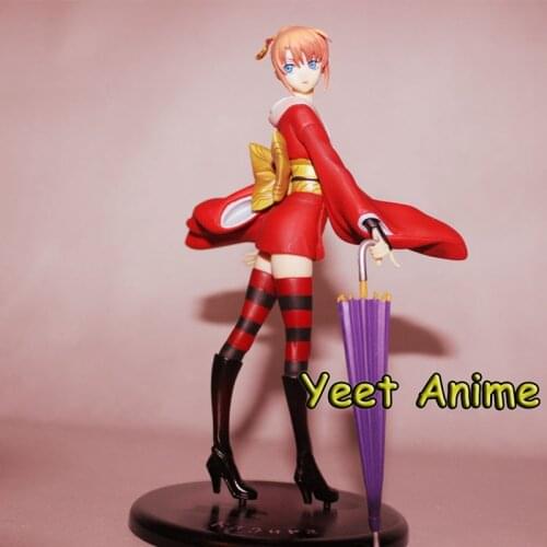 Anime Figure Gintama Kagura Anime Figura Di Azione Del PVC Collection Maestro Stelle Pezzo Modello Bambole Figure Regali 19CM