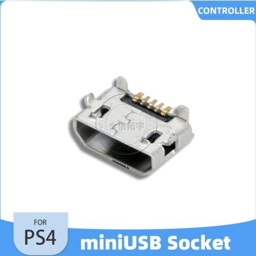 HOTHINK 1pcs Replacement Gamepad Mini USB Charging Port for PlayStation Dualshock 4 PS4 Controller