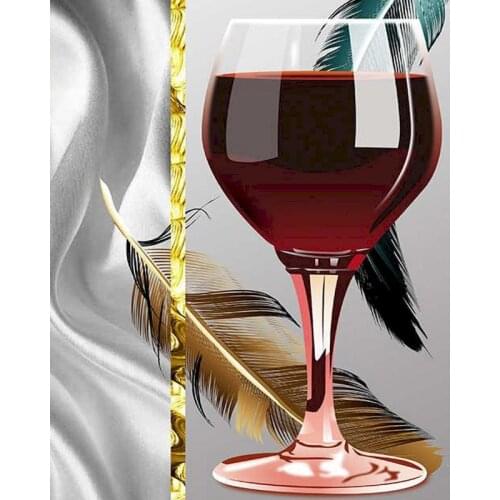 GATYZTORY 60X75cm Oil Painting By Numbers Fine Wine DIY Paint by numbers On Canvas Home Decor Frameless Digital Painting