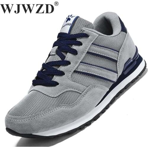 Designer Suede Leather Mens Shoes Comfortable Mesh Sneakers Breathable Males Wear-resistant Walking Shoes Non-slip Shoes Men