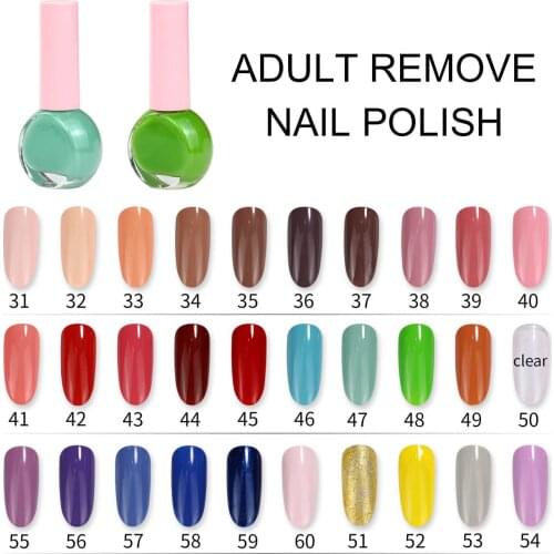 Custom Logo Nail Polish Wholesale Vegan Nail Gel Varnish Air Dry Peel Off Red Blue Nail Art Makeup Private Label