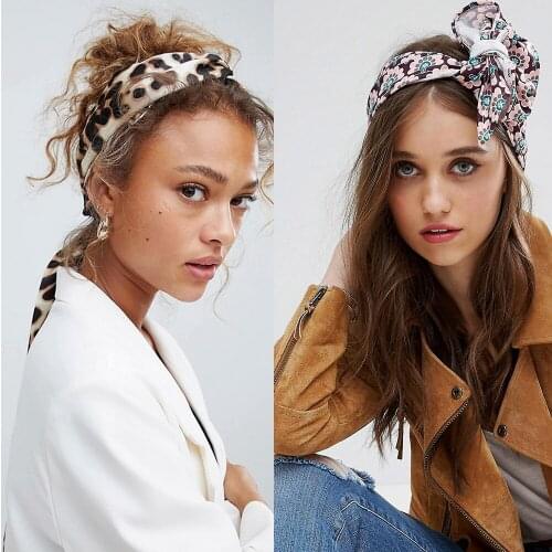 Levao Fashion Boho Headband For Women Turban Tie Hair Scarf Flower Pattern Scrunchies Headwear Hair Accessories