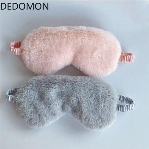 Eye Massager Sleep Mask Blindfold Eyeshade Plush Eye Cover Sleeping Mask Travel Rest Eyepatch Blinders Sleep Aids Health Care