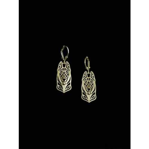 Trendy Belgian Malinois drop earrings gold silver plated earrings women fashion jewelry from india bridal earing
