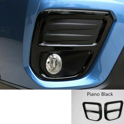 Car Rear Fog Lamp Cover Trim Front Fog Light Frame Stickers for Subaru Forester 2018-2021 Car Styling