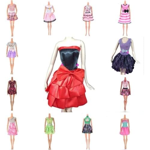 Newest Doll Dress Series-1 Outfit Handmade Party Dress Clothes Top Fashion Dress For Doll Girl Gift