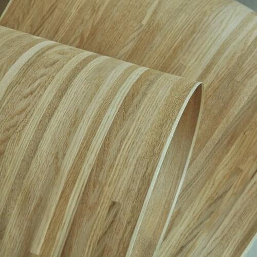New Design Natural Parquet Wood Veneer Russian Oak Veneer Cross Cut With Fleece Backer
