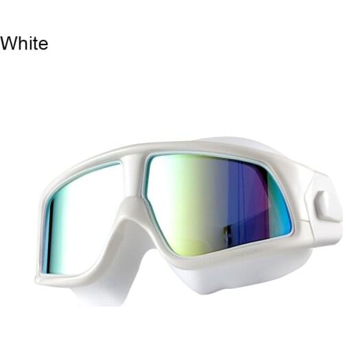 Adult Swimming Goggles Anti Fog HD Diving Goggles Silicone Large Frame Water Glasses for Women Men QW