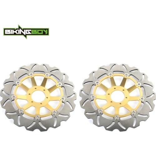 BIKINGBOY For Honda CBR 1100 XX Super Blackbird 1997 1998 CBR1100XX V W RVF 750 RR 94 95 96 97 98 Front Brake Discs Rotors Disks