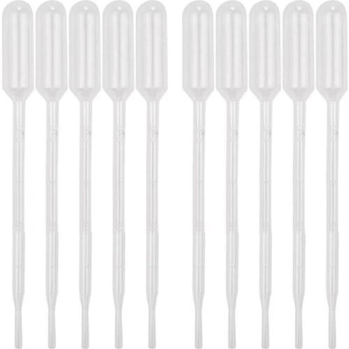 100pcs 1ml/3ml Disposable Plastic Eye Dropper Transfer Graduated Pipettes DIY Resin Jewelry Making Tools