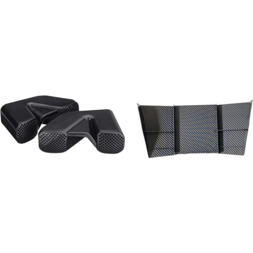 1 Pair Car Air Condition Outlet Vent Grilles Covers & 1 Pcs Center Console Multifunction Container Storage Box Tray