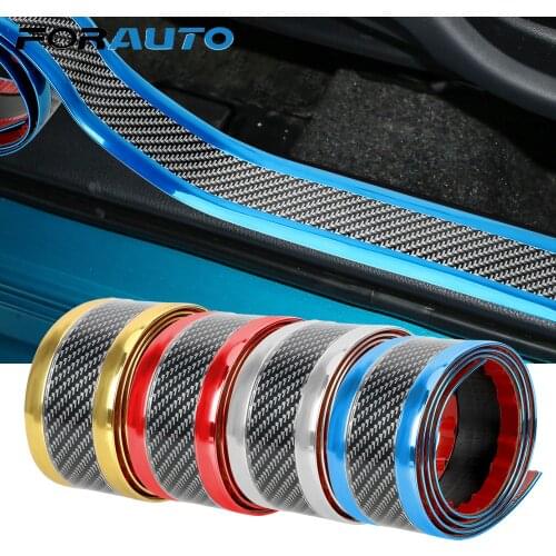 FORAUTO Rubber Moulding Strip Black Trim Bumper Edge Guard Car Door Sill Protector Strip Soft Black 1Mx50MM