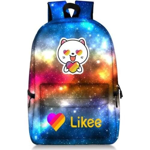 Likee App Backpack School Bags for Teenagers Russia Style Boys Girls College Student Laptop Backpack Men Women Large Travel Bag