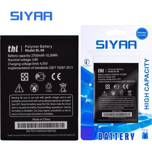 SIYAA Original Battery BL-08 BL-06 W200 W100 BL08 BL 08 BL06 BL 06 For THL 2015A T6S T6 Pro T6C W200 W200S W200C W100 Bateria