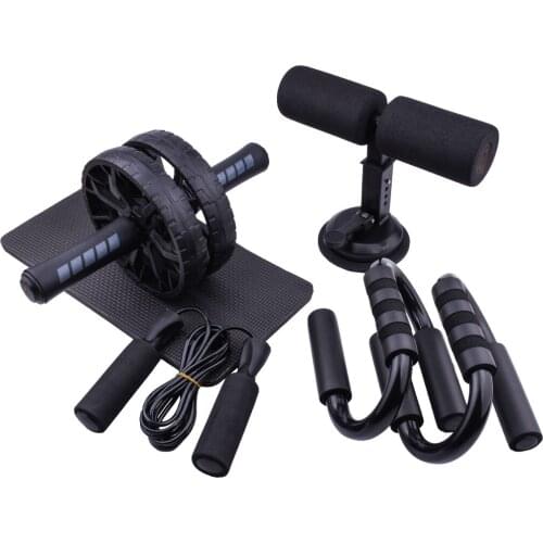 Jump Ropes Sit up Bar AB Roller Power Wheel Exercise Push Workout Abdominal Mucele Trainer Weight Fitness Equipment Home Gym