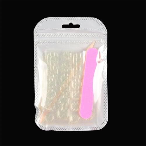 False Nails Sticker Jelly Glue Clear Ultra Thin Double Sided Adhesive Tapes Stickers Press On Fake Nail Tips Art Extension Tools