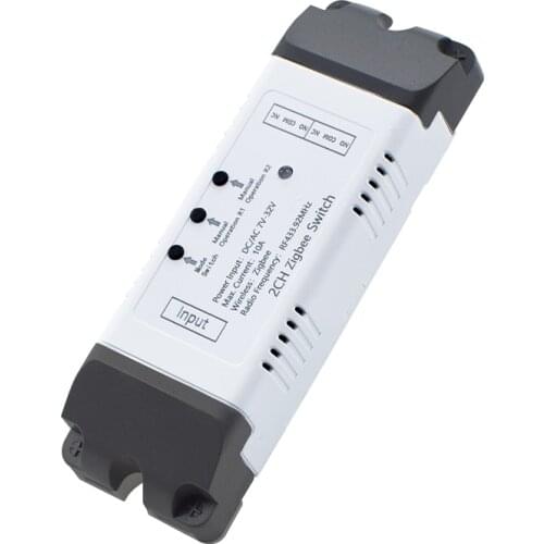 Zigbee 3.0 Tuya eWeLink 2CH Smart Switch for lights,DC 5V 12V Relay Module,Voice Control by Samsung SmartThings Alexa