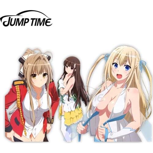 Jump Time Amagi Brilliant Park Sento Isuzu, Kobori, Sylphy 1 8.5 Anime Sexy Girl Vinyl Decal Window Car stickers