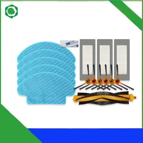 Main Roller Brush Side Brushes Dust Mop Pad Hepa Filters for Ecovacs Deebot DD35 Vacuum Cleaner Replacement Parts Kit