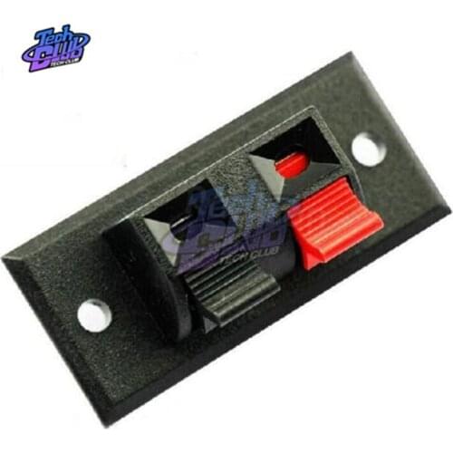 100PCS 2 Pins Audio Speaker Test Spring Terminals Clip AC/DC Connectors Jack Plug