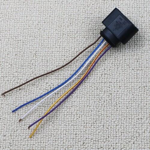 1J0973705 For VW Passat Golf Jetta For Audi A3 A4 A6 A8 2004-2010 Q7 5 Pin Air Flow Meter Wire Connector Plug 1J0973705