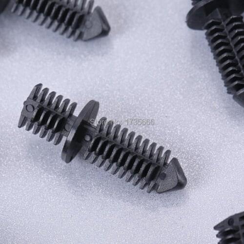 50PCS Black Double End Xmas Tree Retainers Clips 11/32" Stem For Cars Boats Trucks