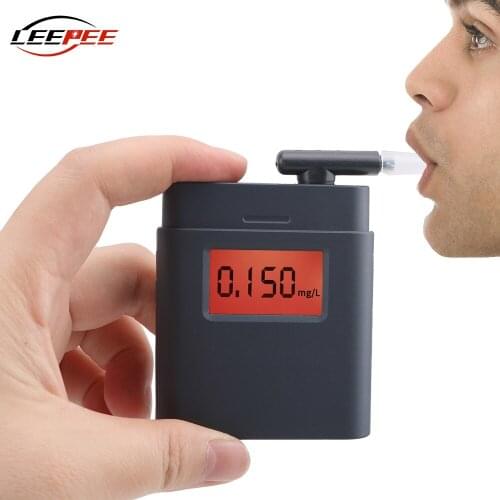 LEEPEE Professional Digital Breath Alcohol Tester Alcohol Detector Breath Analyzer Breathalyzer Universal Tools