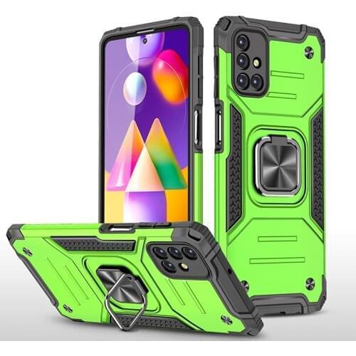 For Samsung M31S Case Magnetic Holder Protective Case Impact Bumper Armor Shockproof Case Cover for Samsung Galaxy M31S M 31S