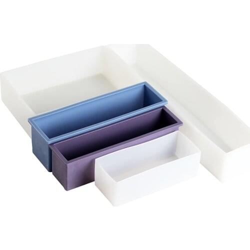 Nicole Soap Mold Rectangle Flexible Silicone Loaf Mould DIY Handmade Soaps Making Tool