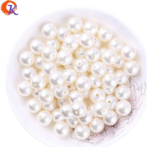 Hot Sell Cordial Design 500pcs/lot 12mm Ivory Cute Chunky ABS Pearl Bead Wrinkle Beads For Necklace Making CDWB-517793