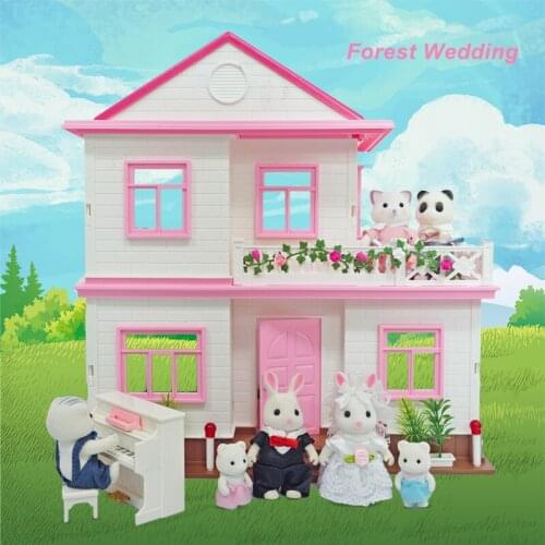 Forest Animal Kids Toys 1: 12 Mini Food Toys Kitchen Toy Set Games For Girls Simulation Furniture Dollhome Pretend Play Hobbies