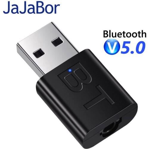 JaJaBor USB Wireless Bluetooth 5.0 Receiver Adapter 3.5mm AUX Music Audio Stereo Receiver Transmitter Bluetooth Speaker for Car