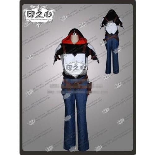 Anime Jaune Arc Outfit Custom Made Cosplay Costume Shirt+Pants+Blet D