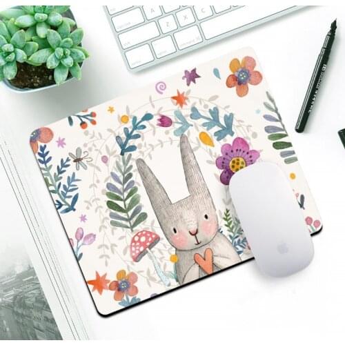 Kawaii Mouse Pad Antiskid Desk Mat for Gaming Laptop Computer Mouse Pad Wrist Rest Office Desk Pad Stationery Accessory