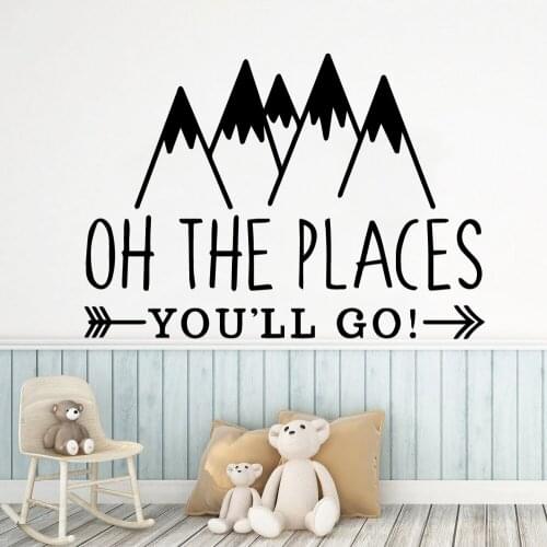 Cartoon mountains Wall Sticker Pvc Wall Art Stickers Modern Fashion Wallsticker For Kids Room Decoration Wall Decal Home Decor