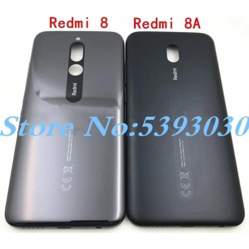New Battery Back Cover For Xiaomi Redmi 8 8A Back Housing Rear Door Case Back Battery Cover with side key