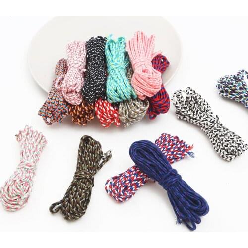 3.5mm 5 meters Polyester Cotton Braided Rope String Cord for Handmake Bracelet Necklace Hair Ornaments Jewelry Makings