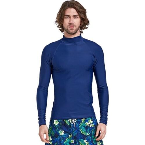 SBART Long Sleeve Wetsuits Men Lycra Anti-UV Breathable Snorkeling Surfing Swimming Bathing Shirt Diving Wet Suit Tops T-Shirts